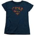 thumbnail image 1 of Superman - Super Distressed - Women's Short Sleeve Shirt - Large, 1 of 2