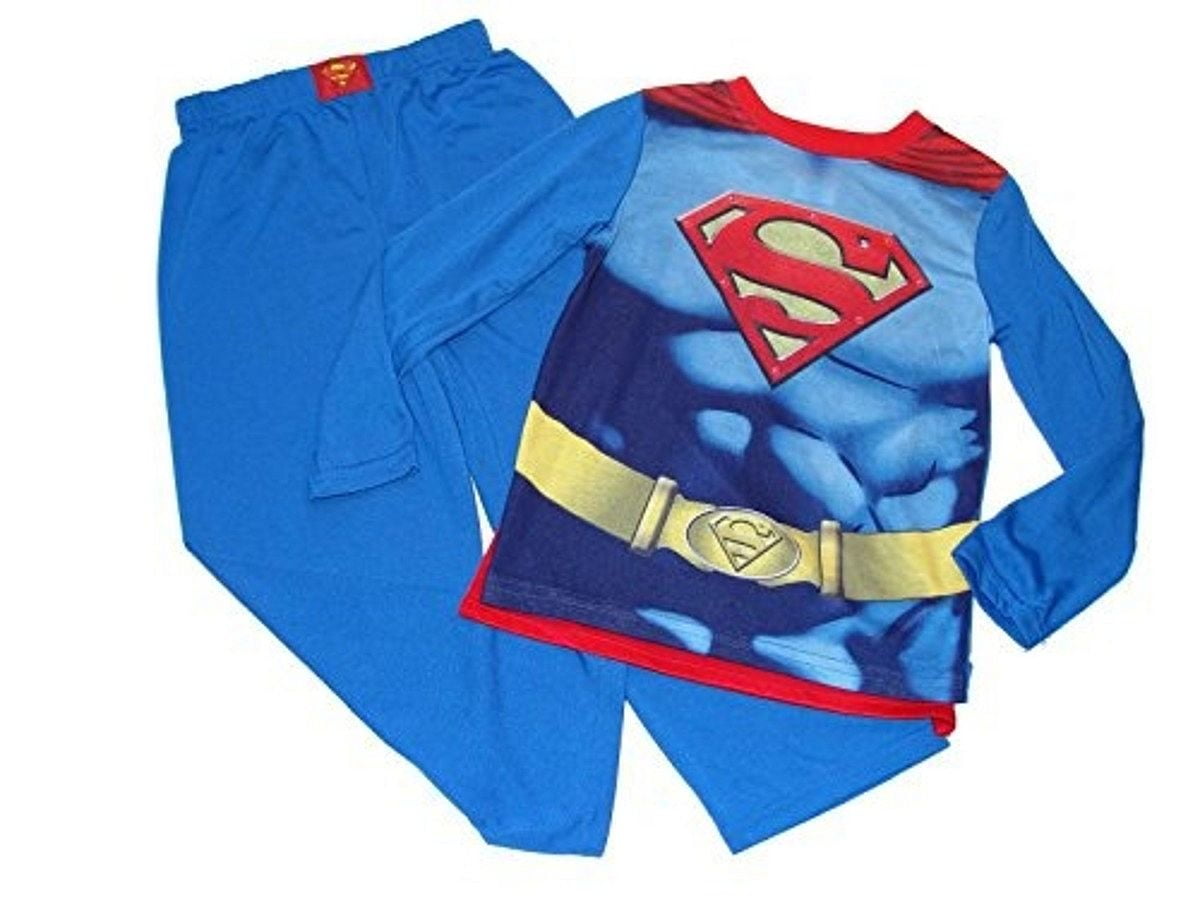 Superman Super Hero Boy's Caped Costume Pajama Pants Set, Size 6
