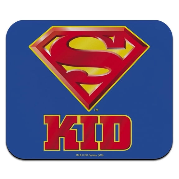 Superman Super Kid Shield Logo Low Profile Thin Mouse Pad Mousepad