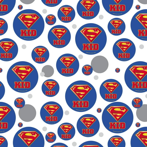 Superman Super Kid Shield Logo Premium Gift Wrap Wrapping Paper Roll