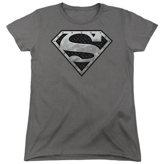 Superman - Super Metallic Shield - Women's Short Sleeve Shirt - Medium