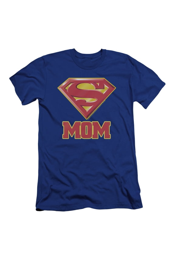 Superman - Super Mom - Premium Slim Fit Short Sleeve Shirt - Small