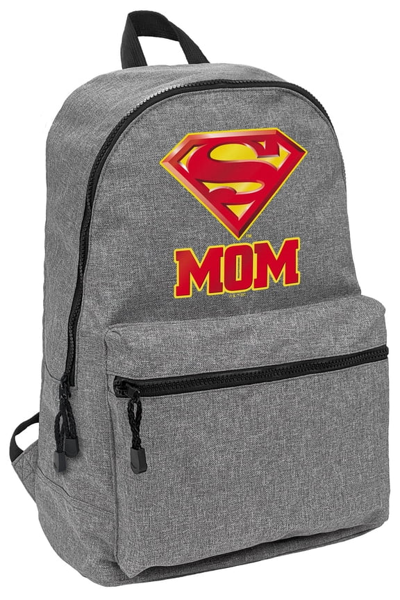 Superman Super Mom Shield Logo Lightweight Backpack for Work School Daily Use Packable for Travel