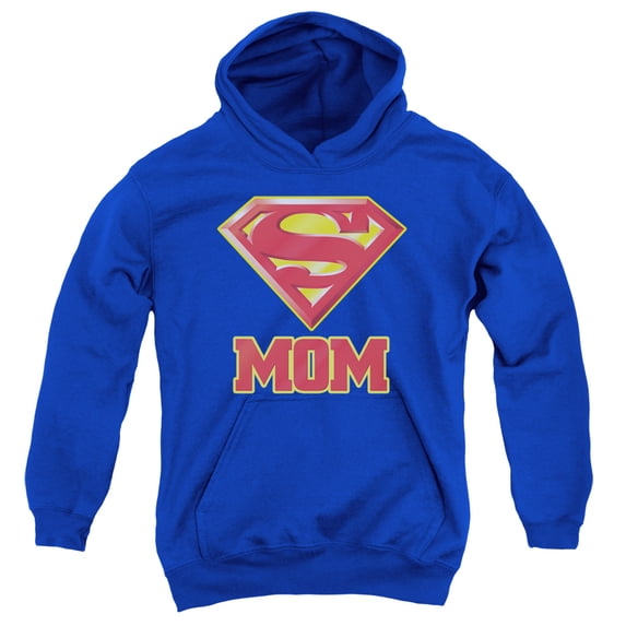 Superman - Super Mom - Youth Hooded Sweatshirt - Large