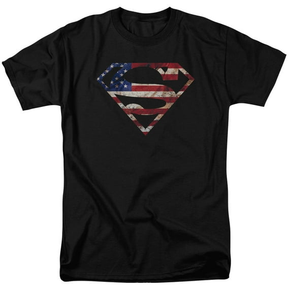 Superman Super Patriot Officially Licensed Adult T Shirt