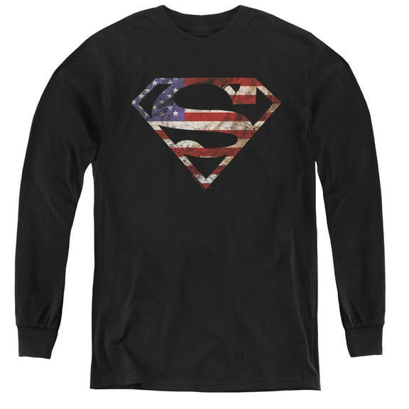 Superman - Super Patriot - Youth Long Sleeve Shirt - Small