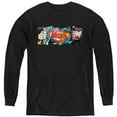 thumbnail image 1 of Superman Super Reveal Youth Long Sleeve T Shirt, Black, Large, 1 of 4