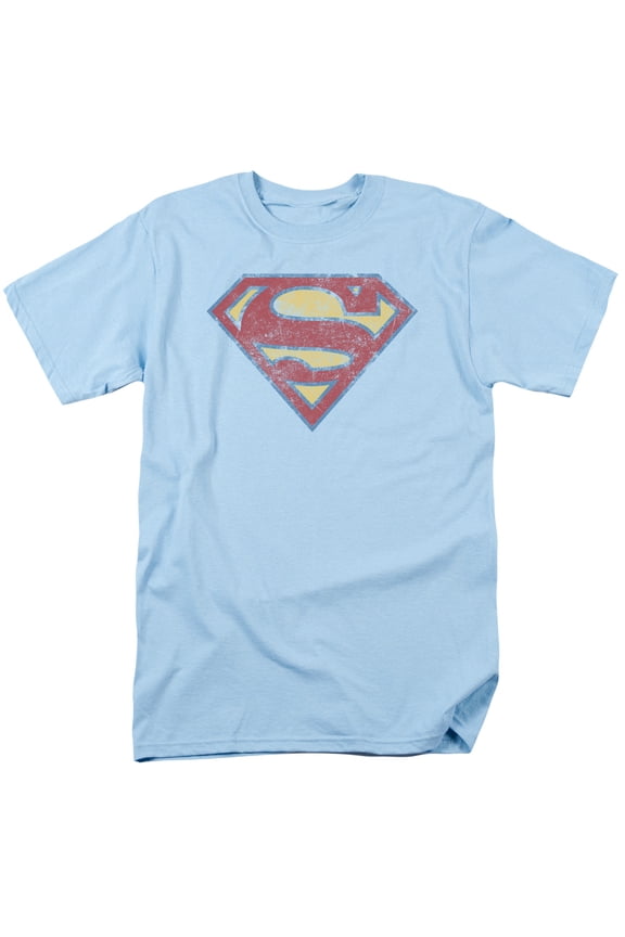 DC Comics - Superman - Super S - Adult Unisex Short Sleeve T-Shirt - Blue