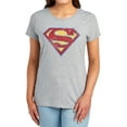 thumbnail image 1 of Superman Super S Women's T Shirt, Athletic Heather, Medium, 1 of 6