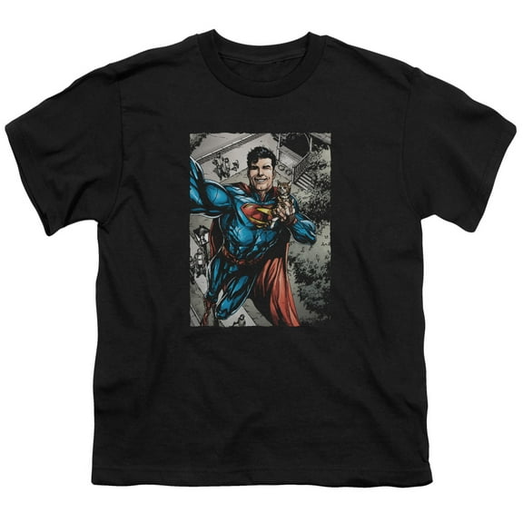 Superman - Super Selfie - Youth Short Sleeve Shirt - Small