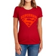 thumbnail image 1 of Superman Super Shield Women's T Shirt, Red, 2X-Large, 1 of 6