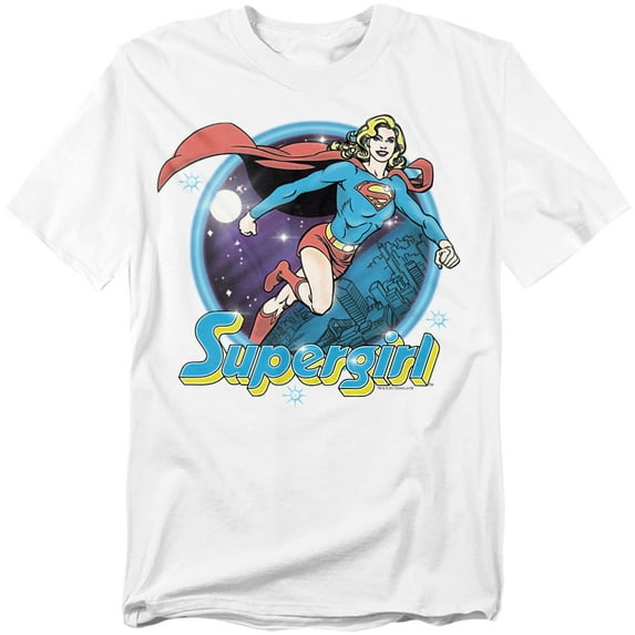 Superman T-Shirt Supergirl Airbrush Unisex Graphic Tee For Men & Women