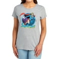 thumbnail image 1 of Superman Supergirl Airbrush Women's T Shirt, Athletic Heather, Large, 1 of 6