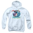 thumbnail image 1 of Superman - Supergirl Airbrush - Youth Hooded Sweatshirt - Small, 1 of 2