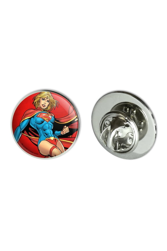Superman Supergirl Character Metal 0.75" Lapel Hat Pin Tie Tack Pinback