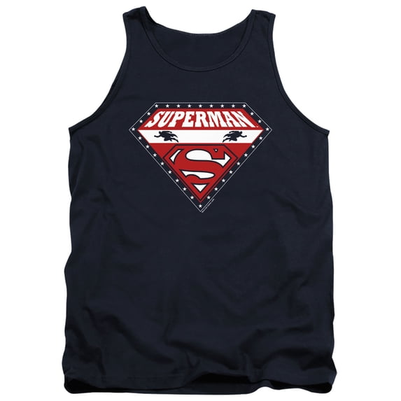 Superman Superman For President Adult Tank Top Navy