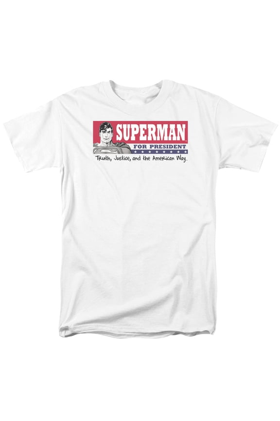 Superman Superman For President Officially Licensed Adult T Shirt