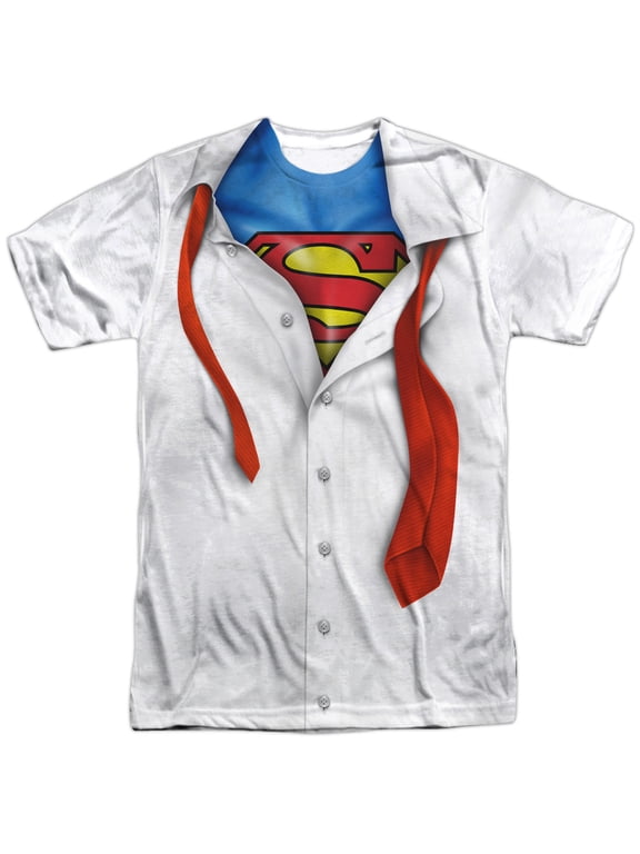 Superman Superman Red Tie Costume Reveal Mens T-Shirt - Small