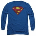 thumbnail image 1 of Superman Classic Logo on Royal Blue Long-Sleeve T-Shirt-Small, 1 of 4
