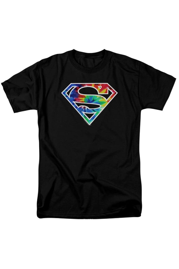 Superman - Superman Tie Dye Logo - Short Sleeve Shirt - Medium