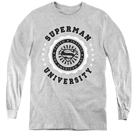 Superman - Superman University - Youth Long Sleeve Shirt - Medium