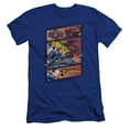 thumbnail image 1 of Superman Superman Vs Zod Premium Adult Slim Fit 30/1 T-Shirt Royal Blue, 1 of 1