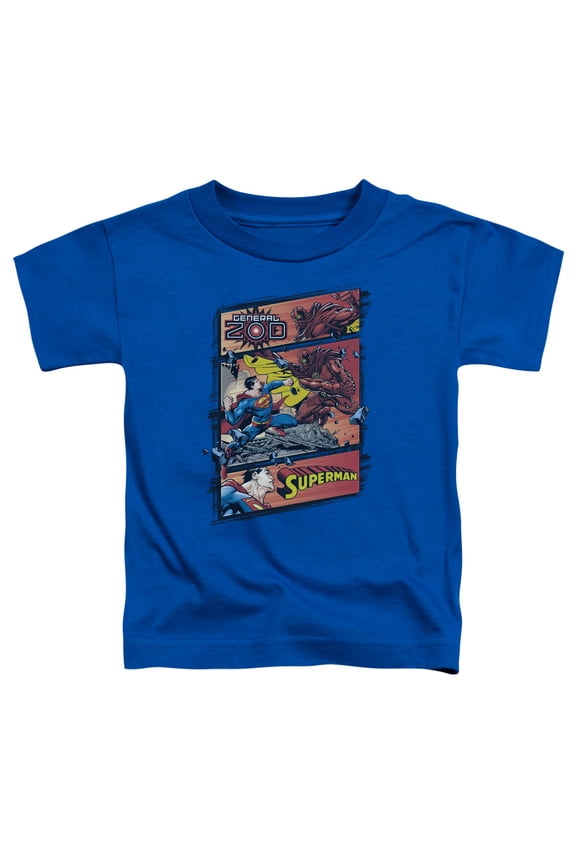 Superman - Superman Vs Zod - Toddler Short Sleeve Shirt - 2T