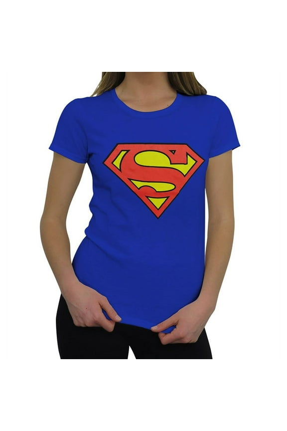 tssupjunroyal-x Superman Womens Symbol T-Shirt - Extra Large