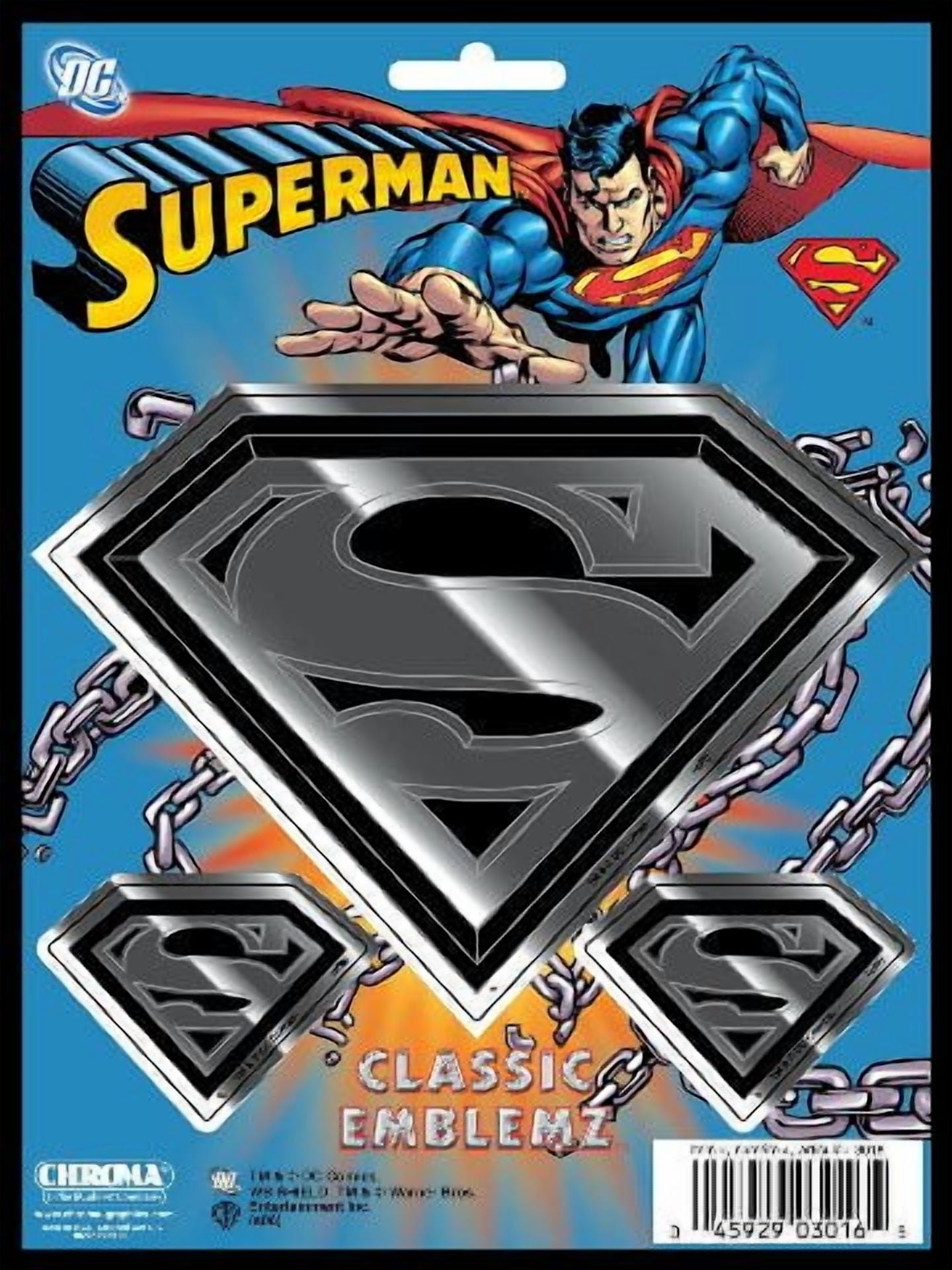 Superman-Symbol-Chrome-Car-
