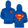 thumbnail image 1 of Superman Symbol Zip-Up Hoodie, 1 of 2