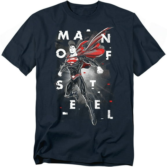 Superman T-Shirt Man Of Steel Poster Unisex Graphic Tee for Men & Women