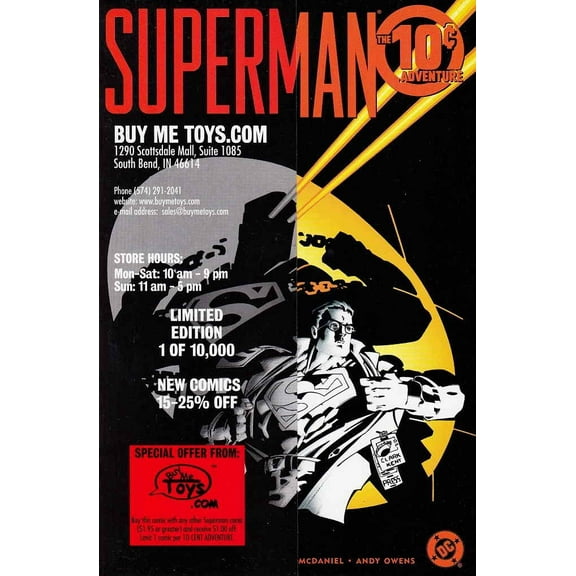 Superman: The 10-Cent Adventure #1A VF ; DC Comic Book