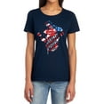 thumbnail image 1 of Superman The American Way Women's T Shirt, Navy, Small, 1 of 6