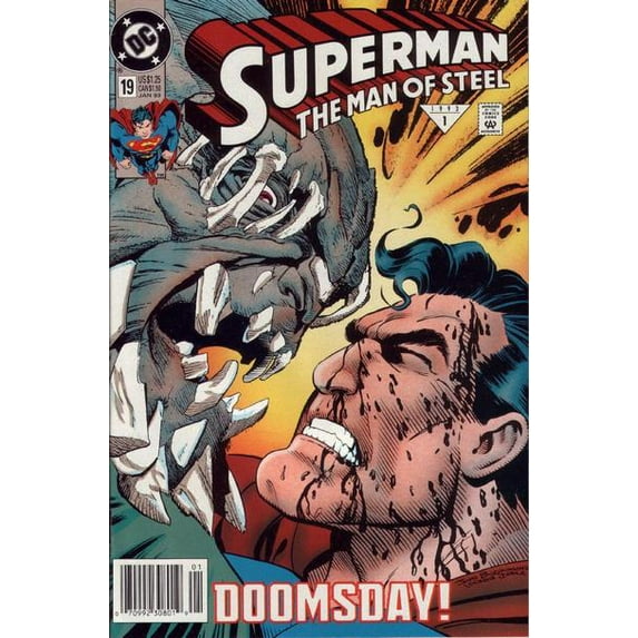 Superman: The Man of Steel #19 (Newsstand) VF ; DC Comic Book