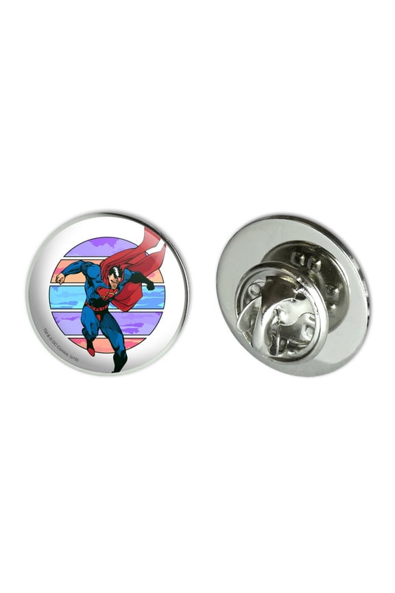 Superman Three Color Sky Metal 0.75" Lapel Hat Pin Tie Tack Pinback