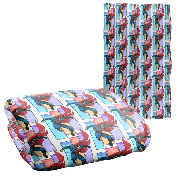 Superman Three Color Sky Officially Licensed Silky Touch Super Soft Throw Blanket 36" x 58"