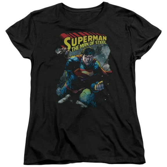 Superman - Through The Rubble - Women's Short Sleeve Shirt - Medium