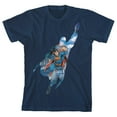 thumbnail image 1 of Superman Trap Graphics Boy's Navy T-shirt-Medium, 1 of 4