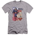 thumbnail image 1 of Superman - Truth Justice - Premium Slim Fit Short Sleeve Shirt - Small, 1 of 2