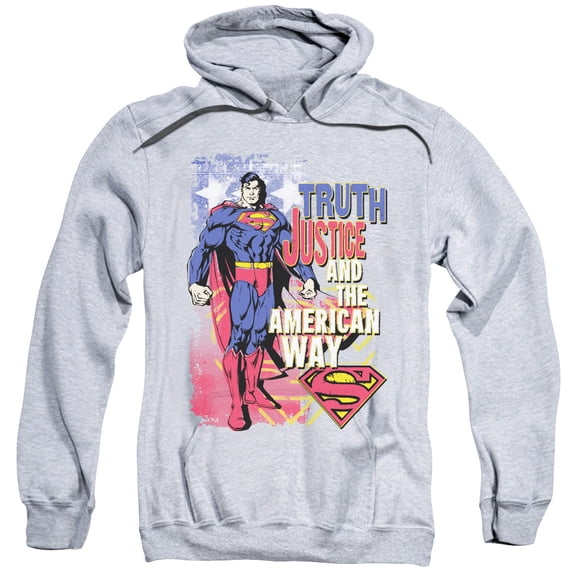 Superman - Truth Justice - Pull-Over Hoodie - X-Large
