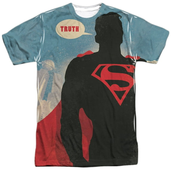 Superman Truth Mens Sublimation Polyester Shirt