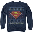thumbnail image 1 of Superman Ugly Christmas Logo Unisex Adult Crewneck Sweatshirt, 1 of 5