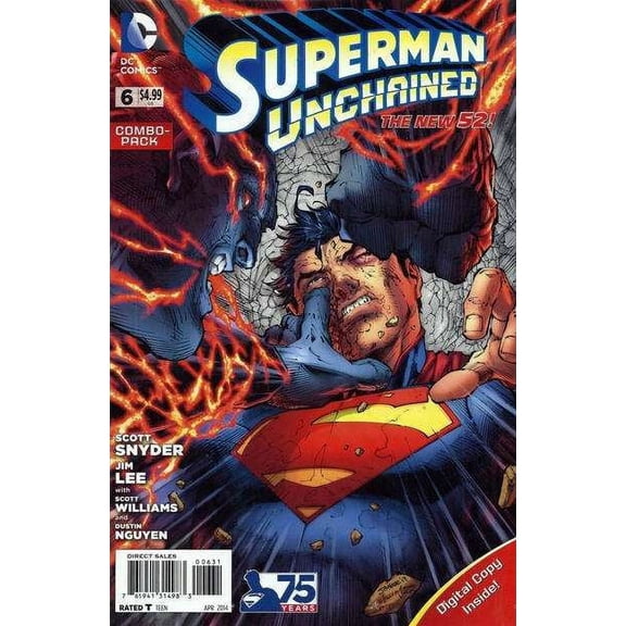Superman Unchained #6B VF ; DC Comic Book