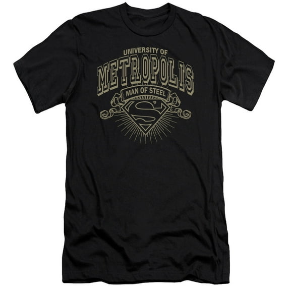 Superman - University Of Metropolis - Premium Slim Fit Short Sleeve Shirt - Small