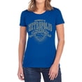 thumbnail image 1 of Superman University of Metropolis Women's T Shirt, Royal, Small, 1 of 6
