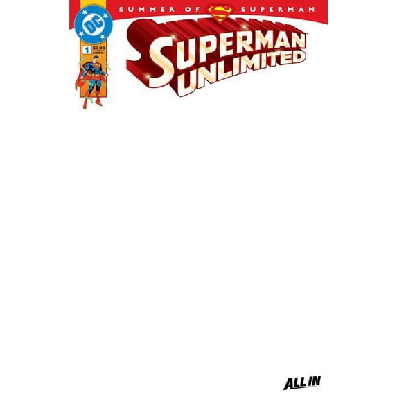 Superman Unlimited #1 Cvr I Blank Card Stock Var DC Comics Comic Book