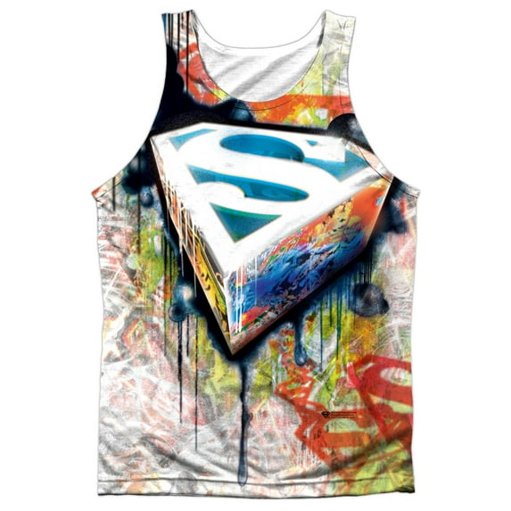 Superman Urban Shields Mens Sublimation Tank Top Shirt