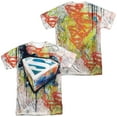 thumbnail image 1 of Superman Urban Shields Unisex Adult Sublimated Costume T Shirt (Front/Back), Medium Multicolor, 1 of 2