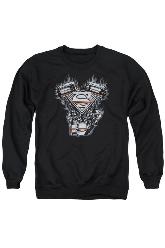 Superman - V Twin Logo - Crewneck Sweatshirt - Large