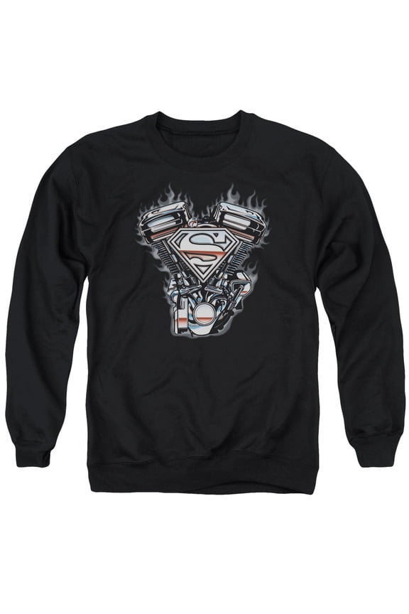 Superman - V Twin Logo - Crewneck Sweatshirt - Small
